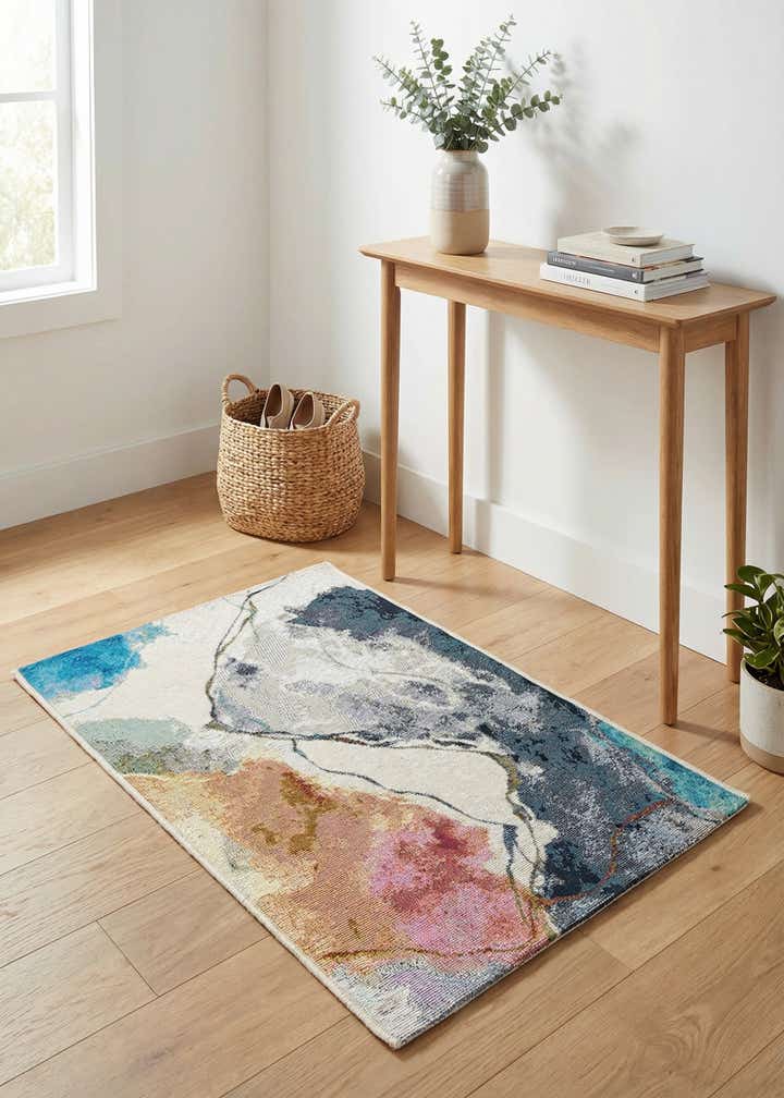 2' x 3' 1 Easy-Clean Modern Indoor / Outdoor Rug