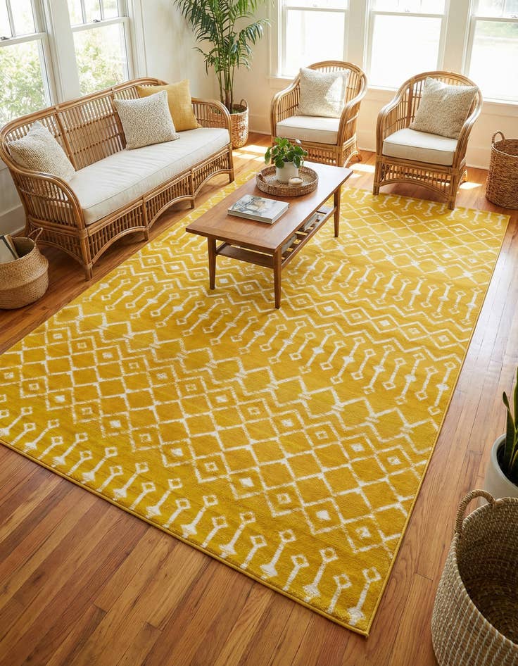 Detail image of 6' x 9' Kasbah Trellis Rug