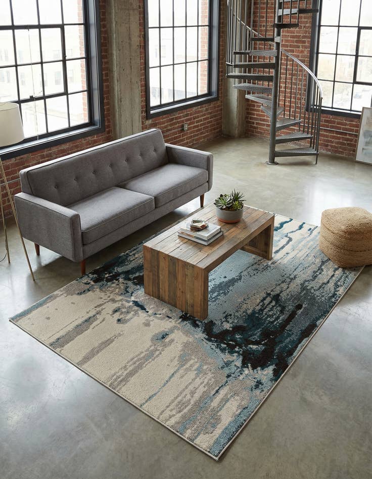 Detail image of 5' x 8' Washable Hyacinth Rug