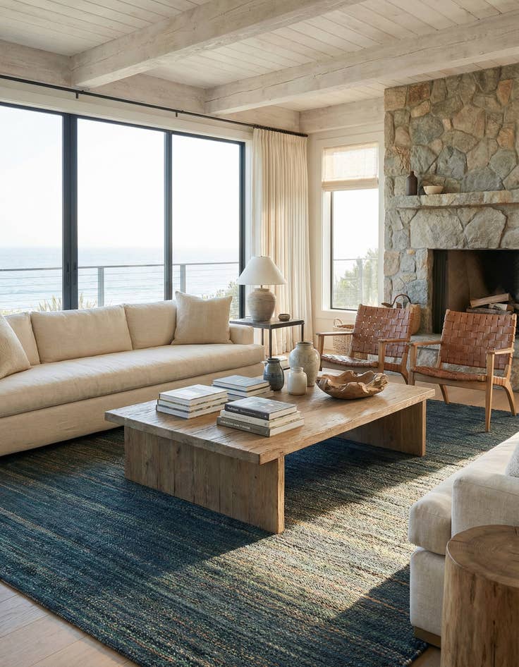 Detail image of 10' x 14' 1  Hand Woven Palm Beach Jute Rug