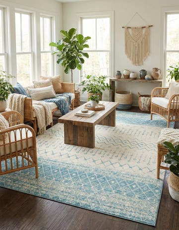 10' 8 x 14' Moroccan Trellis Rug