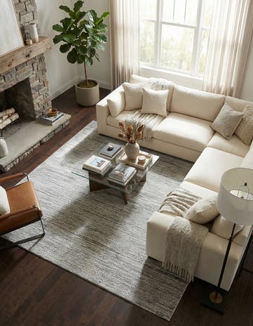 Gray Finsbury Square Rug