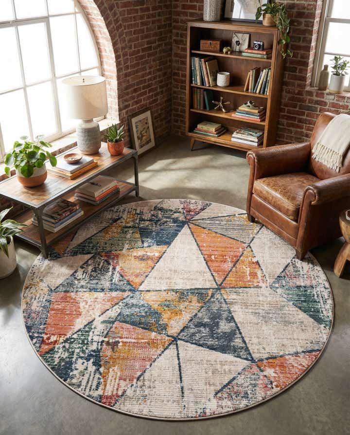 7' 3 x 7' 3 Gemstone Round Rug