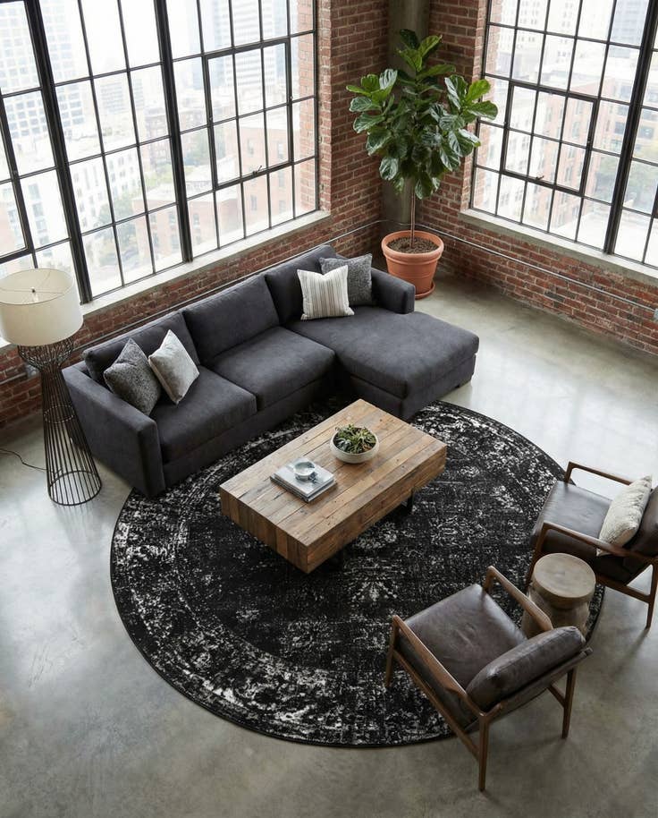 Detail image of 10' x 10' Monte Carlo Round Rug