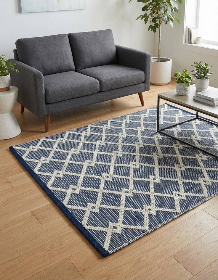 Detail image of 4' 1 x 6' 1  Hand Knotted Jill Zarin Dorset Rug