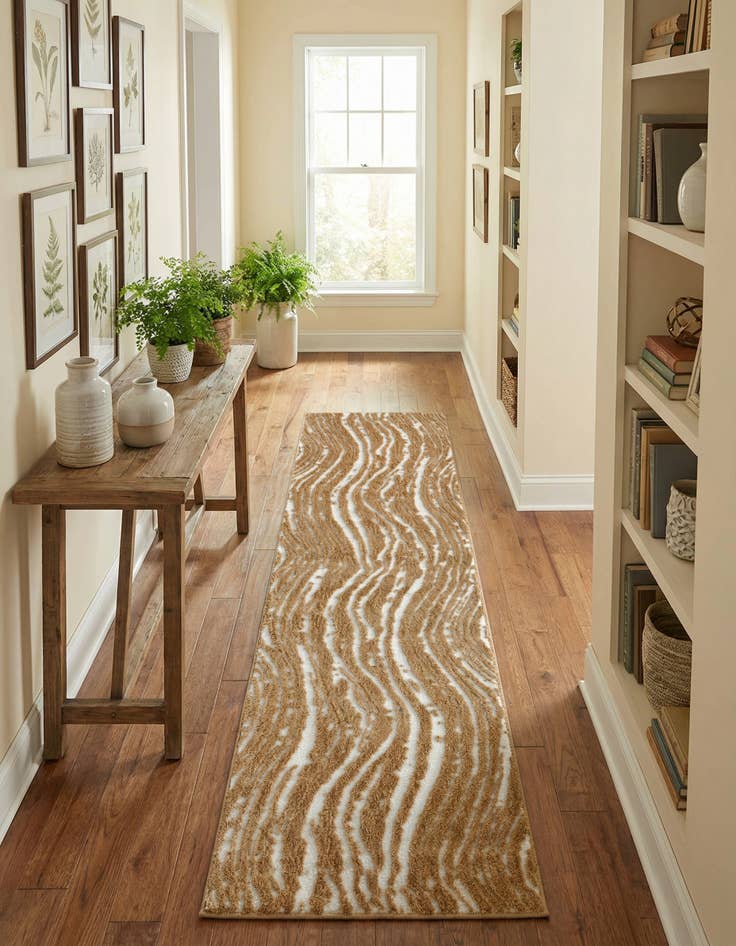 Detail image of  2' 7 x 10' Sepia Runner Rug