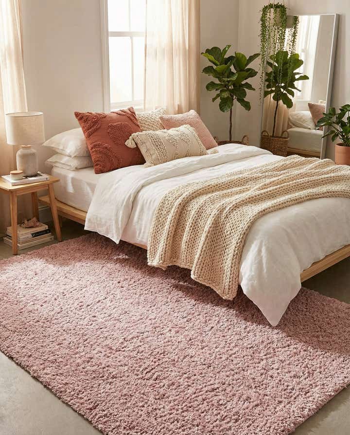 160cm x 245cm Soft Solid Shag Teppich