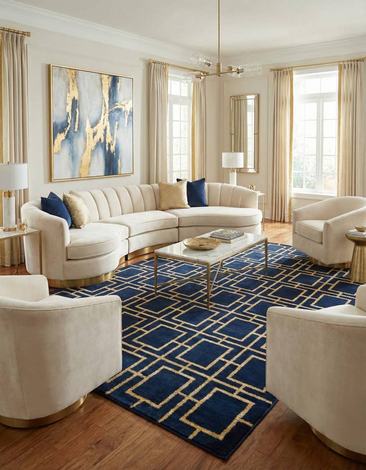 Detail image of 7' x 10' Marilyn Monroe&trade; Glam Deco Rug