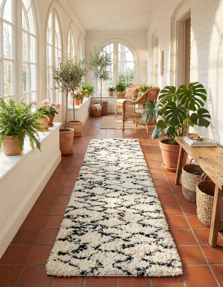 Detail image of 2' 7 x 12' Infinity Shag Runner Rug