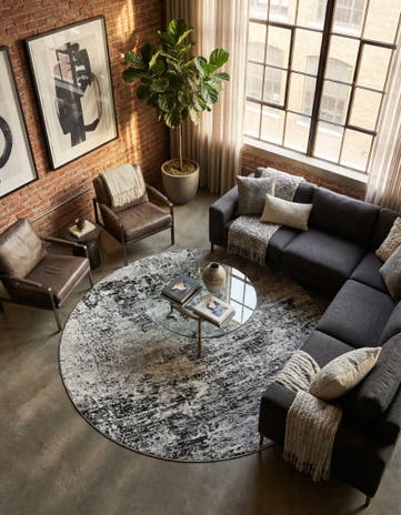 7' 10 x 7' 10 Leipzig Round Rug