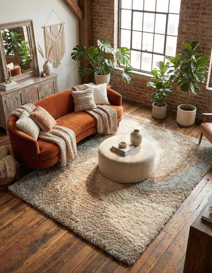 Detail image of 7' x 10' Soft Touch Shag Rug