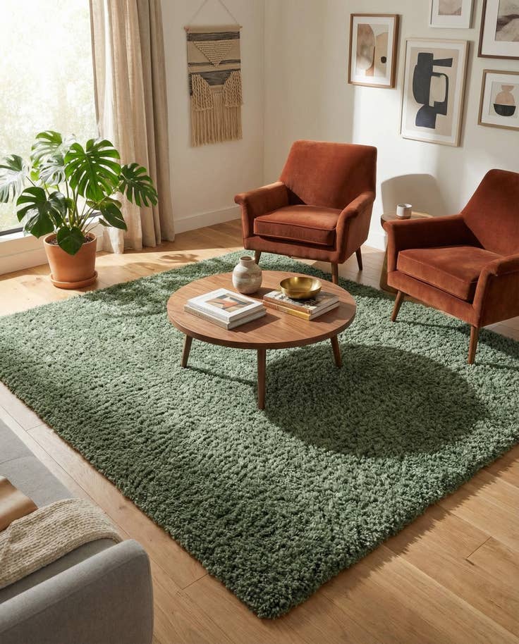 Detail image of 7' 10 x 7' 10 Zermatt Shag Square Rug