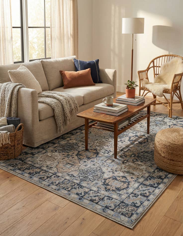 Detail image of 4' x 6' Kamala Washable Rug