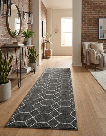 2' x 6' Lattice Frieze Runner Rug