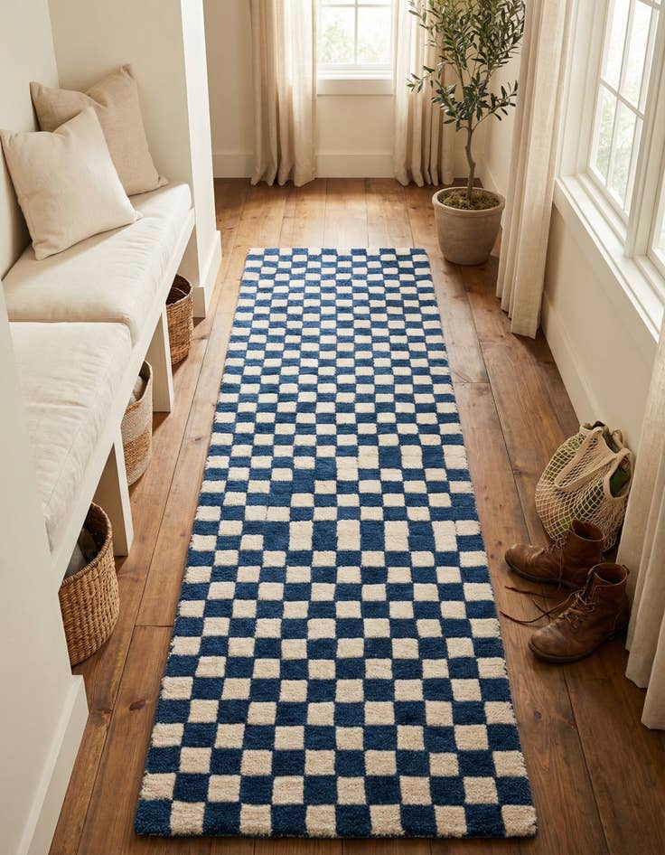 Detail image of  2' x 8' Hand Tufted Wool Runner Rug