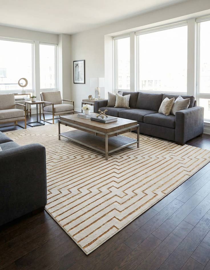 Detail image of 9' x 12' Vogue Geo Rug