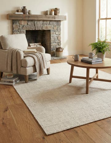4' 1 x 6' 1 Hand Woven Jill Zarin English Manor Farmhouse Wool Rug