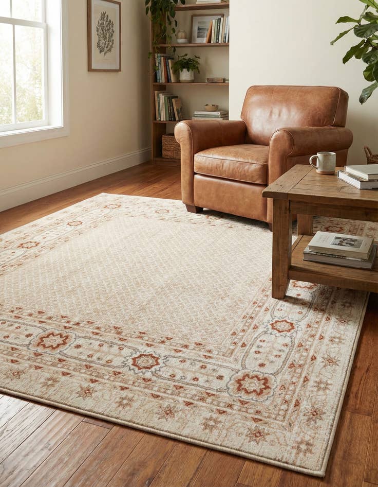 Detail image of 7' 10 x 7' 10 Charlotte Square Rug