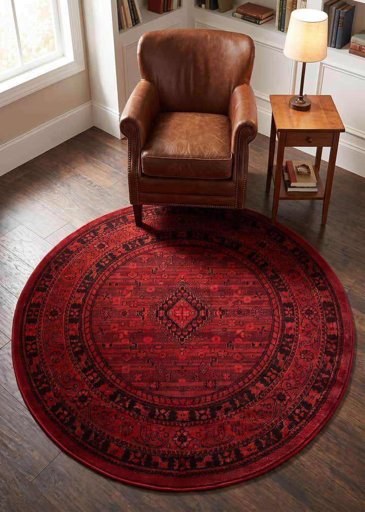 4' 1 x 4' 1 Bokhara Round Rug
