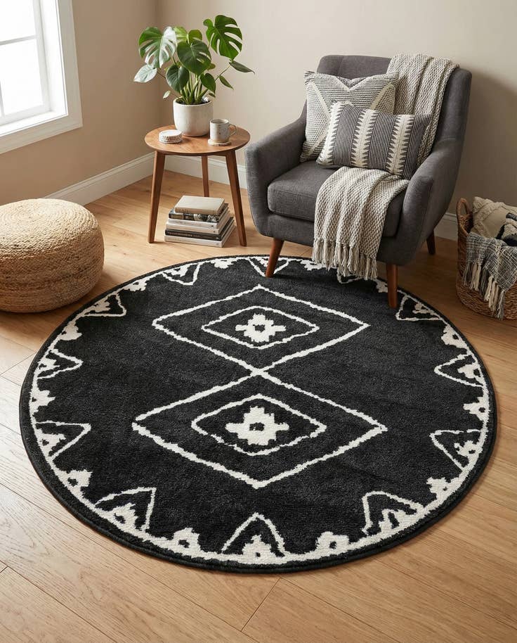 Detail image of 4' x 4' Oslo Round Rug