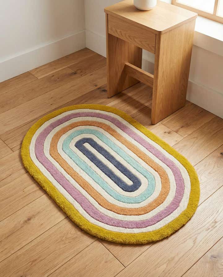 2' x 3' 1 Hand Tufted Wool Oval Rug