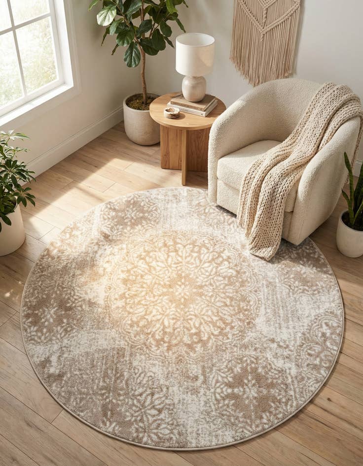 Detail image of 5' 3 x 5' 3 Monte Carlo Round Rug