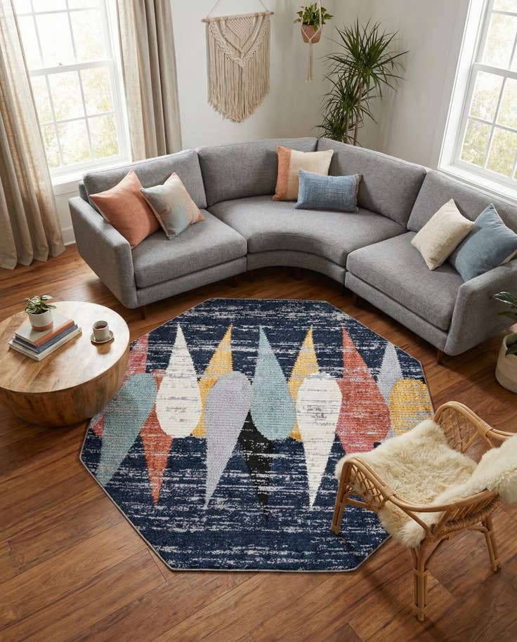 Detail image of 7' 10 x 7' 10 Tagine Octagon Rug