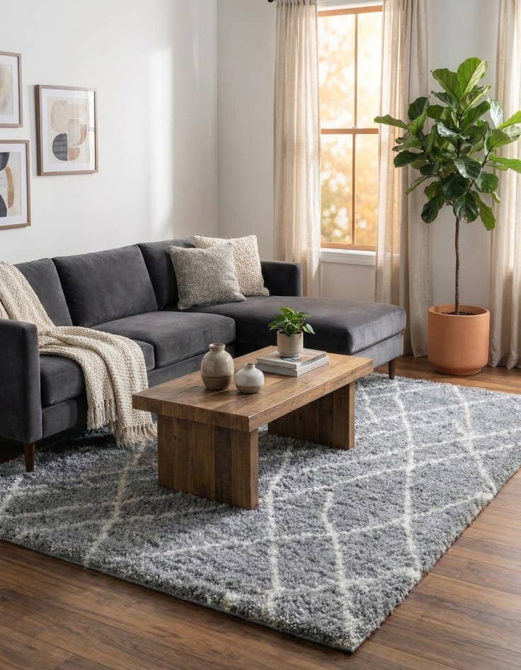 Detail image of 7' 10 x 10' Soft Touch Shag Rug