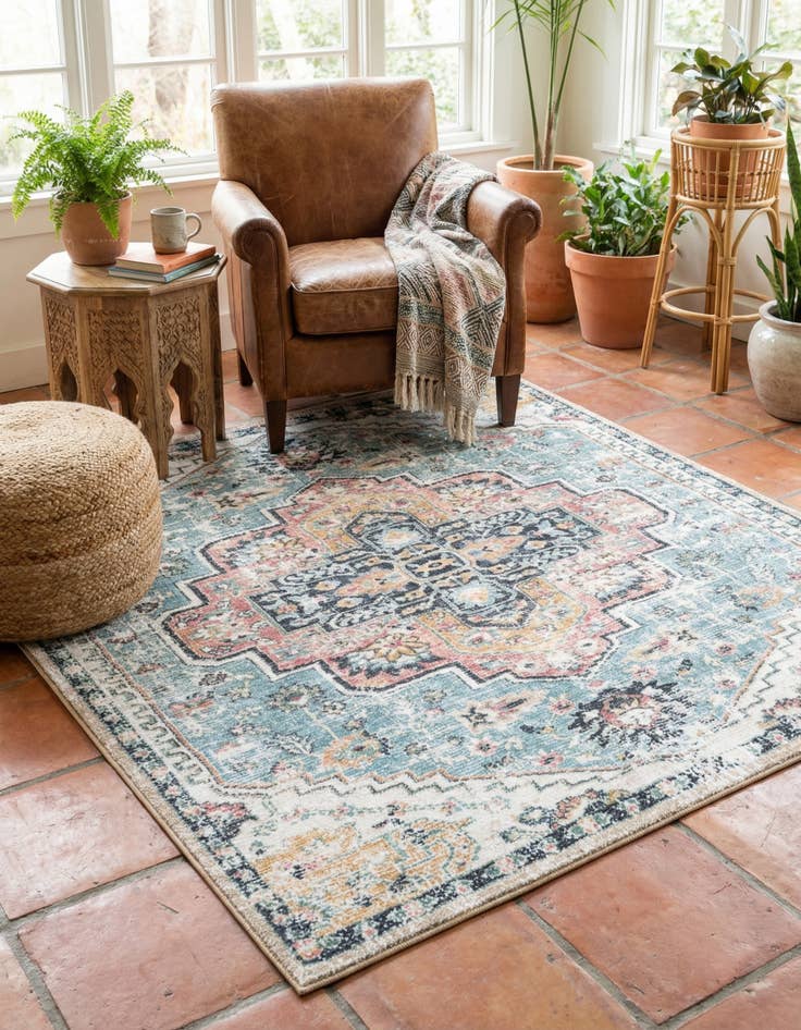 Detail image of 5' 3 x 5' 3 Medina Square Rug