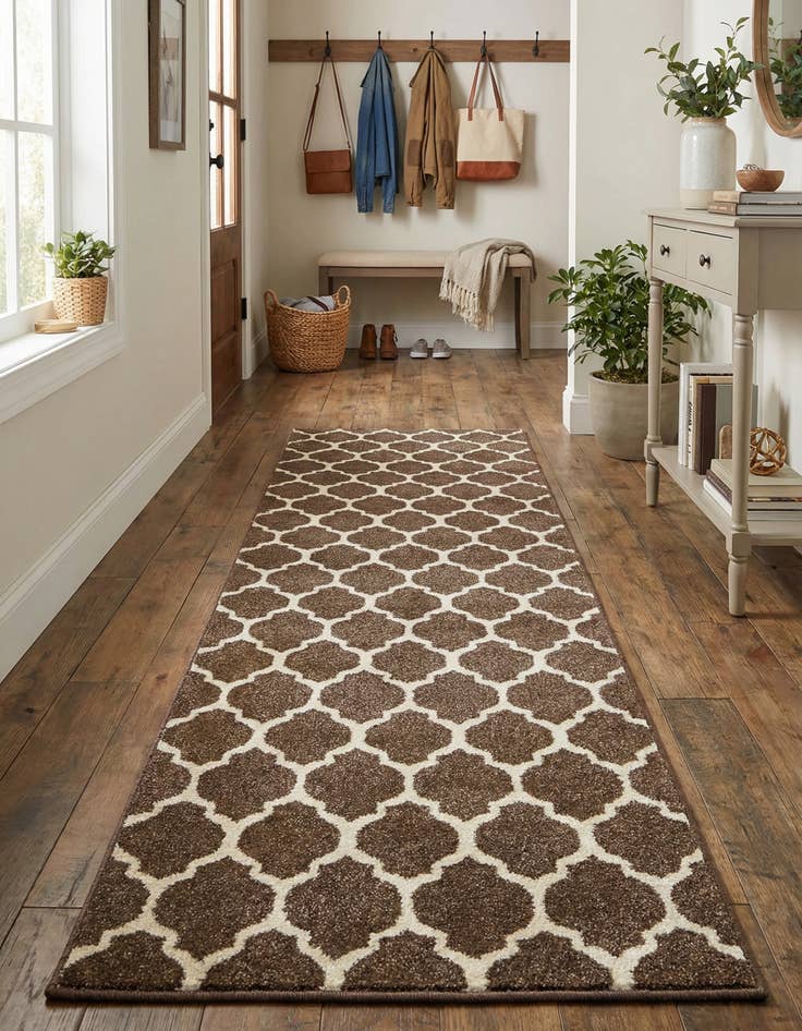 Detail image of 2' x 6' Lattice Runner Rug