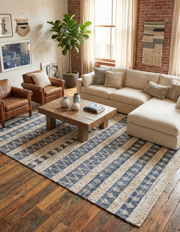Ivory Hand Woven Cotton Chindi Rug