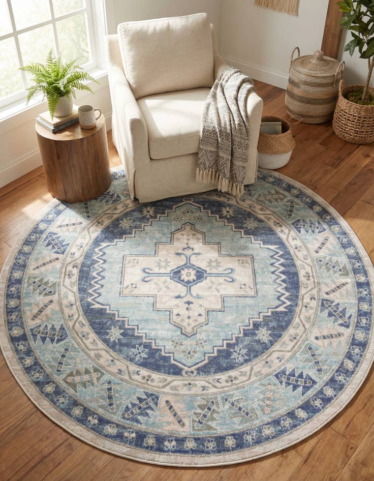 Detail image of 6' 1 x 6' 1 Whitney Round Rug