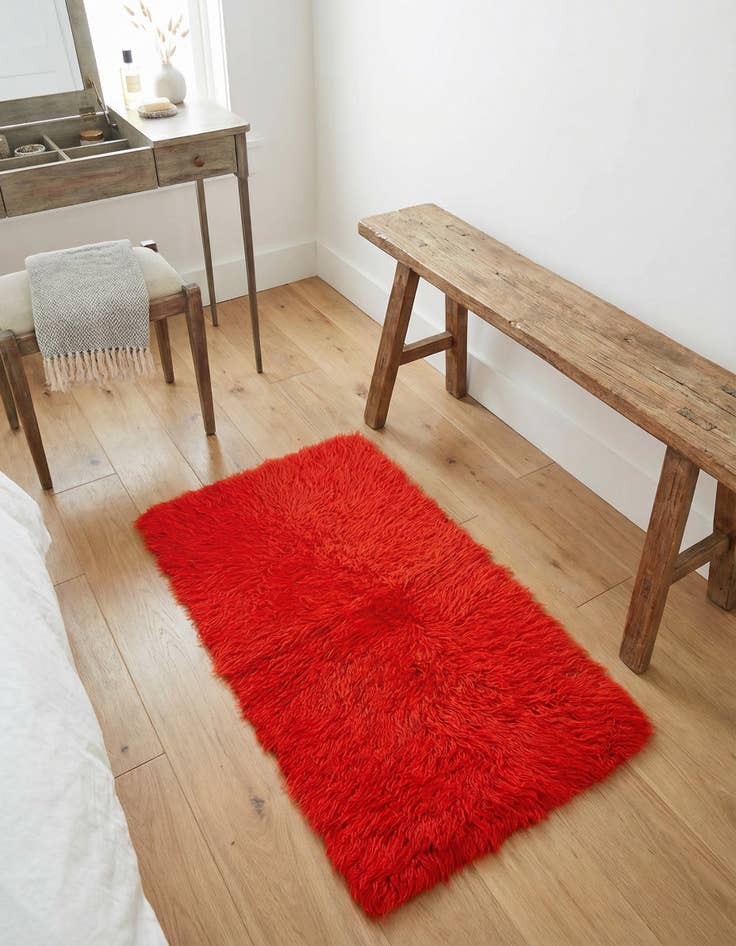 Detail image of 1' 10 x 3' 1 Hand Knotted Moroccan Wool Rug