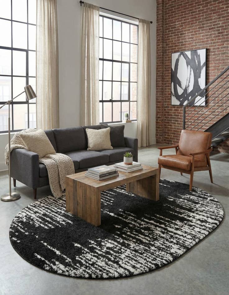 Detail image of 7' 10 x 10' Serenity Shag Oval Rug