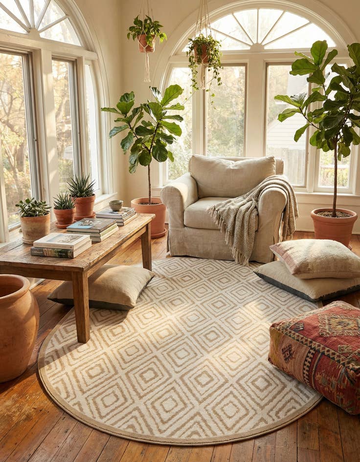 Detail image of 7' x 10' Hermitage Oval Rug