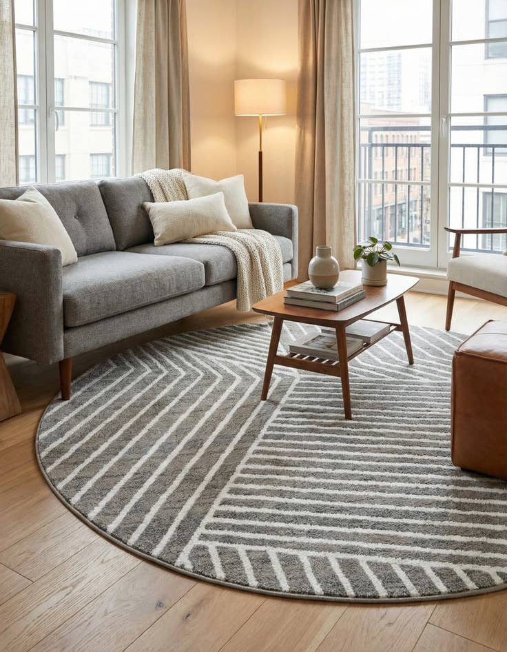 Detail image of 6' x 6' Oslo Round Rug