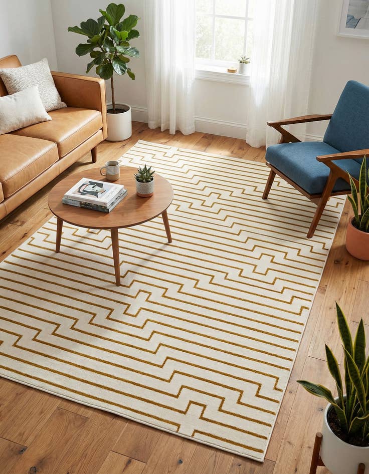 Detail image of 5' 3 x 8' Vogue Geo Rug