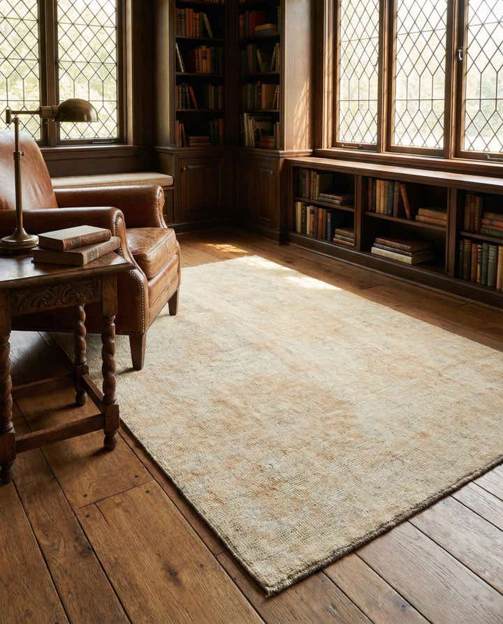 3' 10 x 6' 2 Hand Knotted Oushak Wool Rug