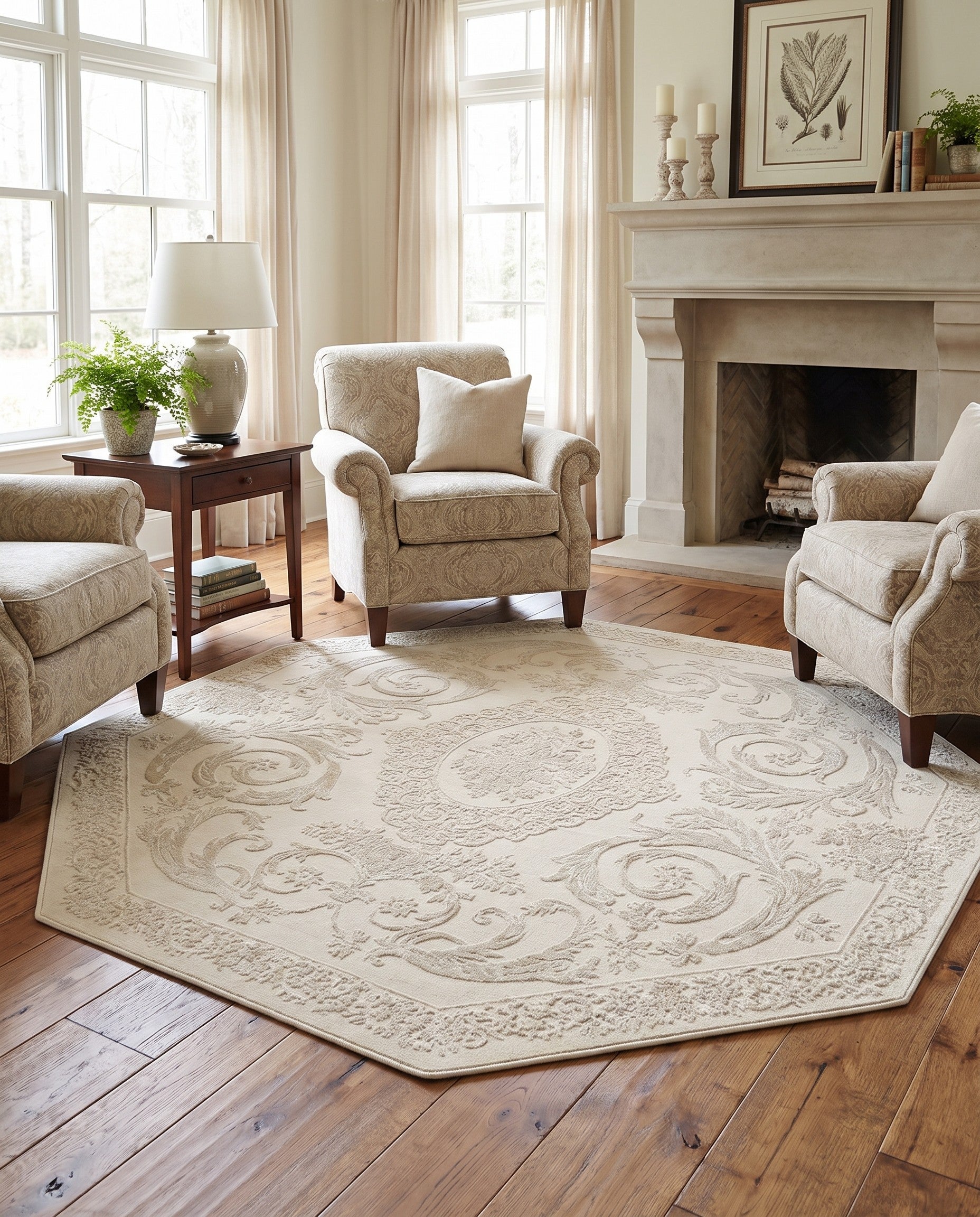 7' x 7' Finsbury Octagon Rug