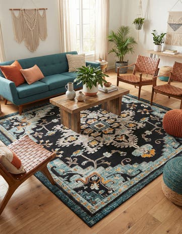 10' x 10' Easy-Clean Casablanca Indoor / Outdoor Square Rug