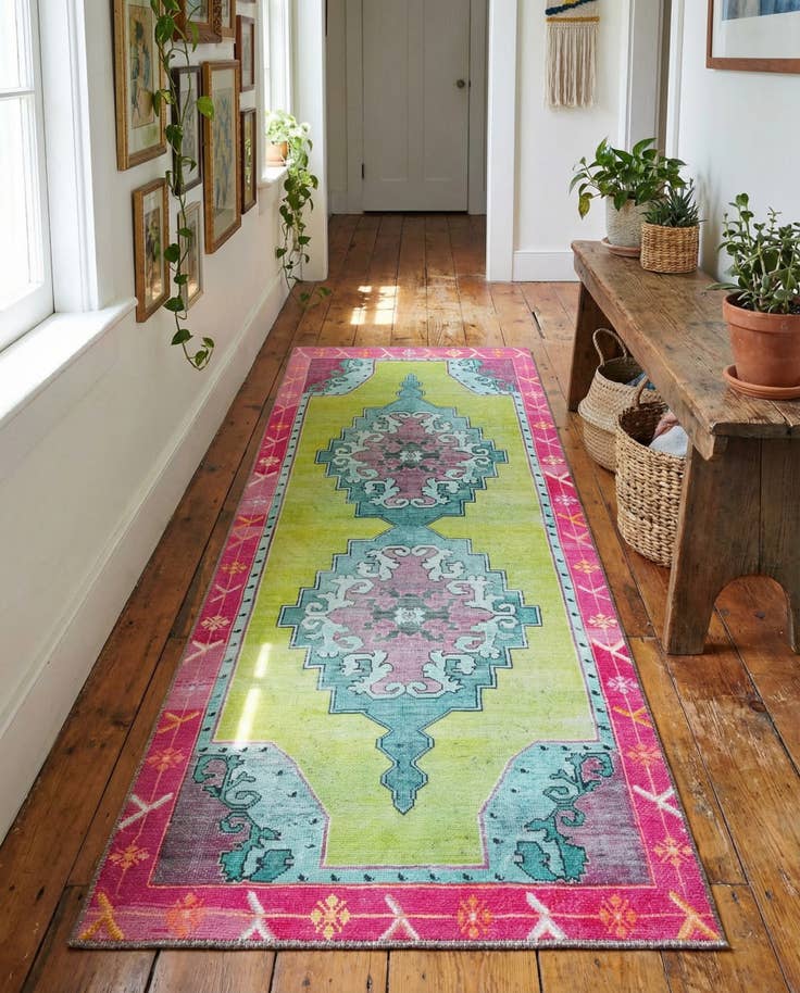 Detailansicht von 60cm x 160cm Waschbar Timeless Läufer Teppich