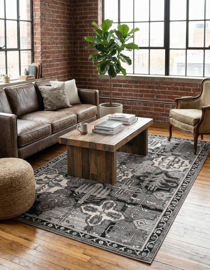 Detail image of 5' 3 x 8' Miranda Rug