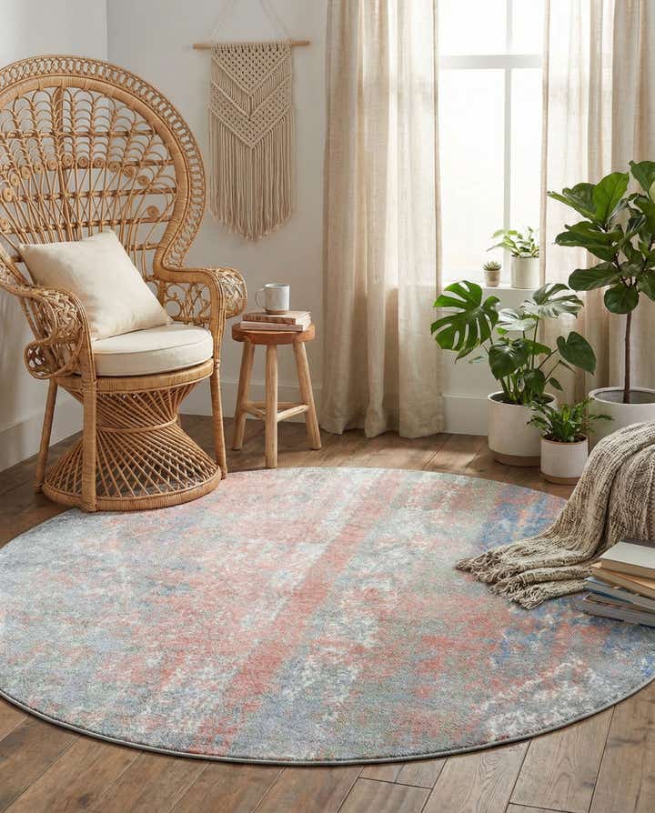 5' 3 x 5' 3 Kamala Washable Round Rug