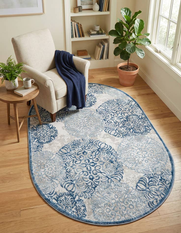 Detail image of 4' x 6' Derbyshire Oval Rug