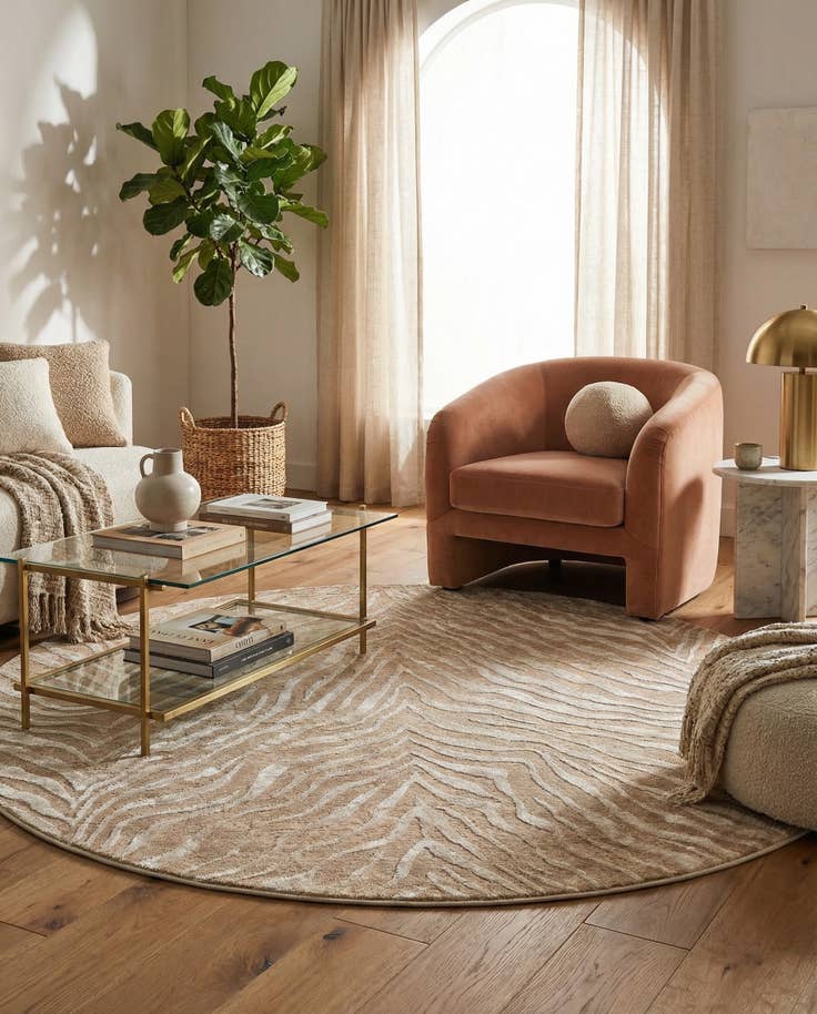 Detail image of 6' x 6' Finsbury Round Rug