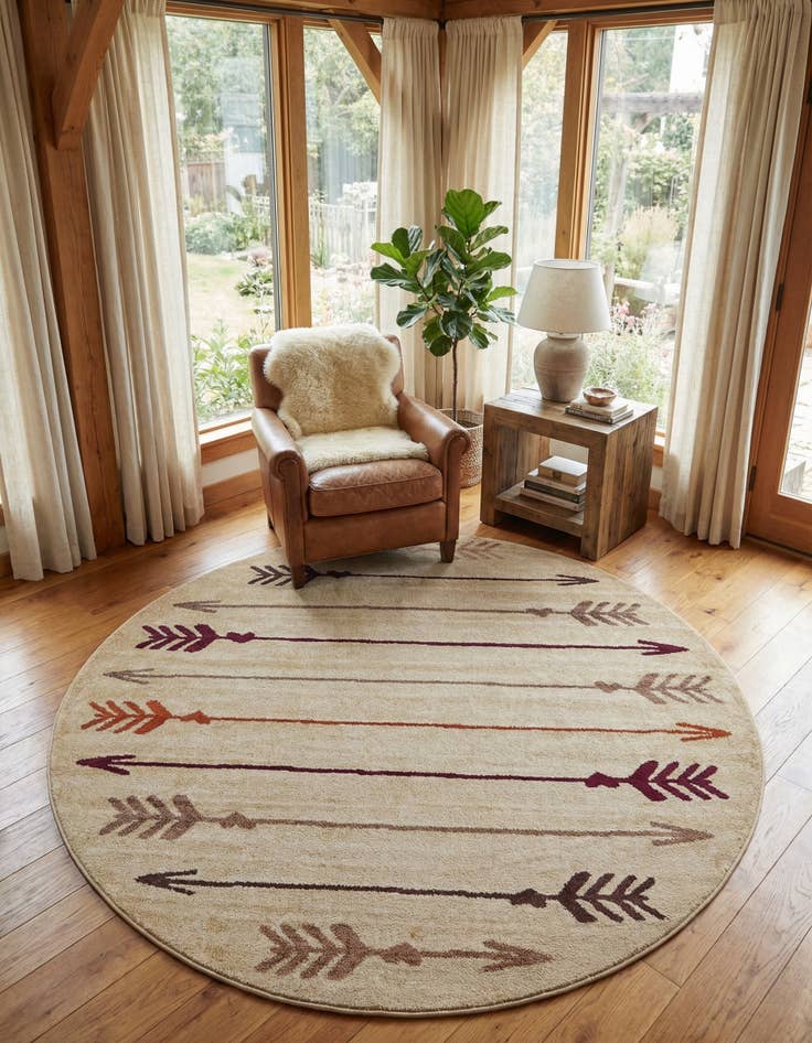 Detail image of 7' 10 x 7' 10 Harvest Round Rug