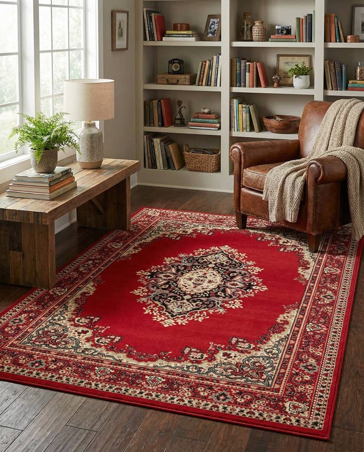 Detailansicht von 185cm x 275cm Mashad Design Teppich