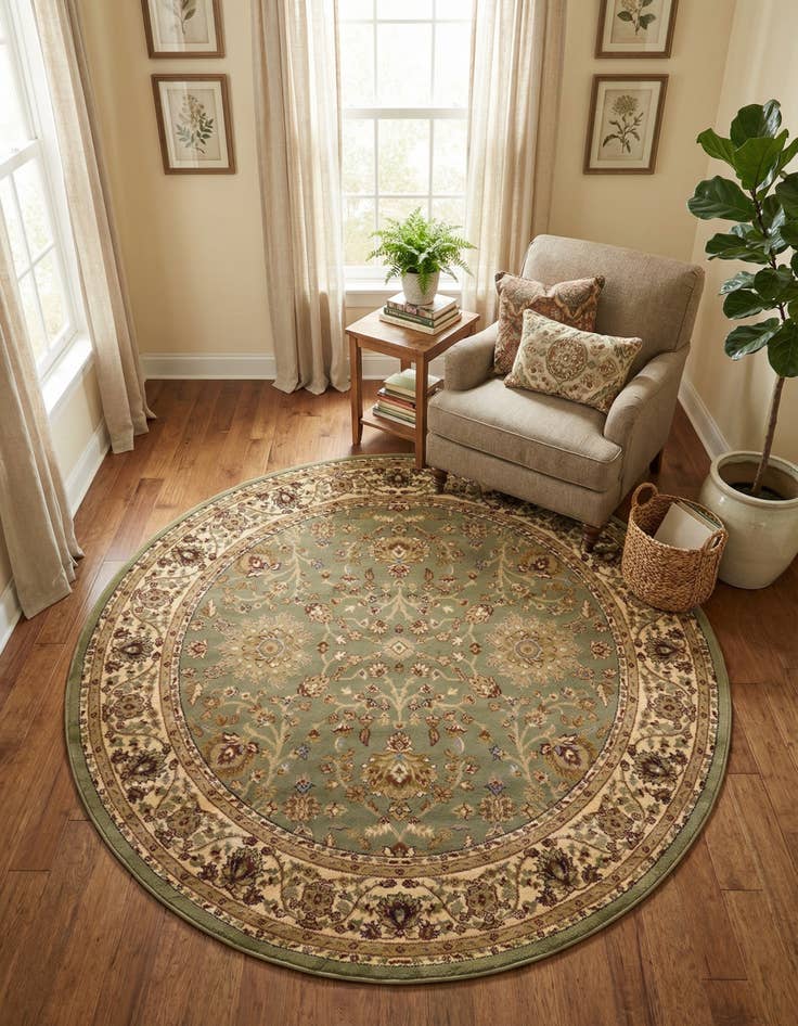 Detail image of 7' 10 x 7' 10 Aditi Round Rug