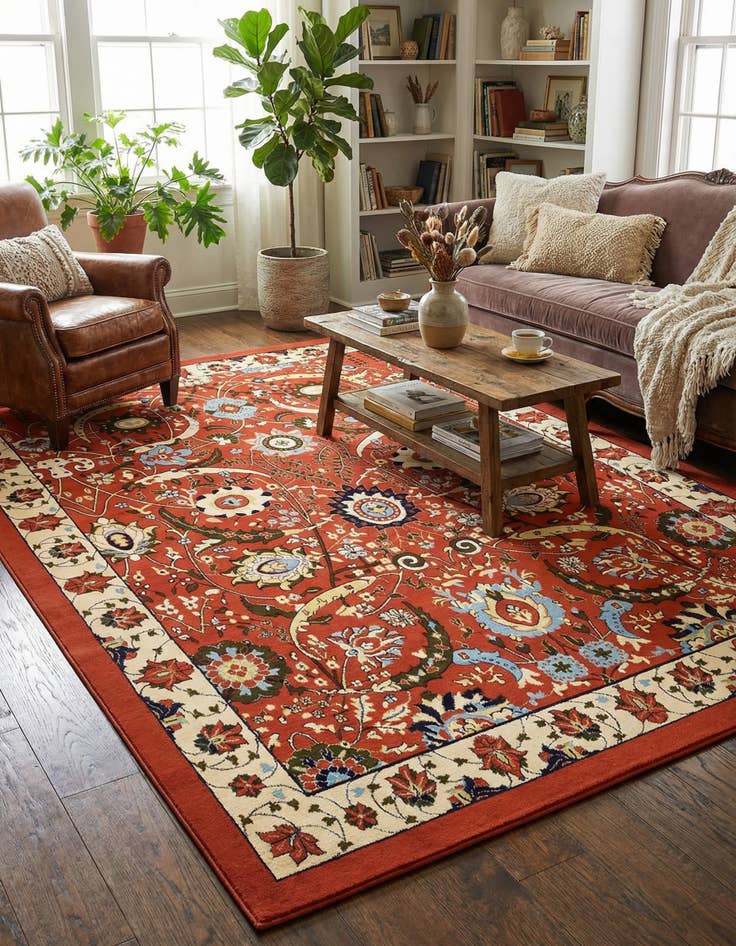 Detail image of 9' x 12' Isfahan Design Rug