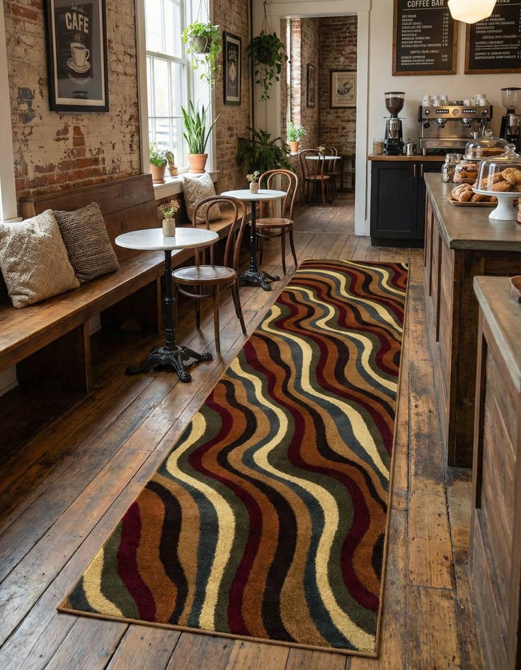 Detail image of 2' 7 x 10' Cafe Runner Rug